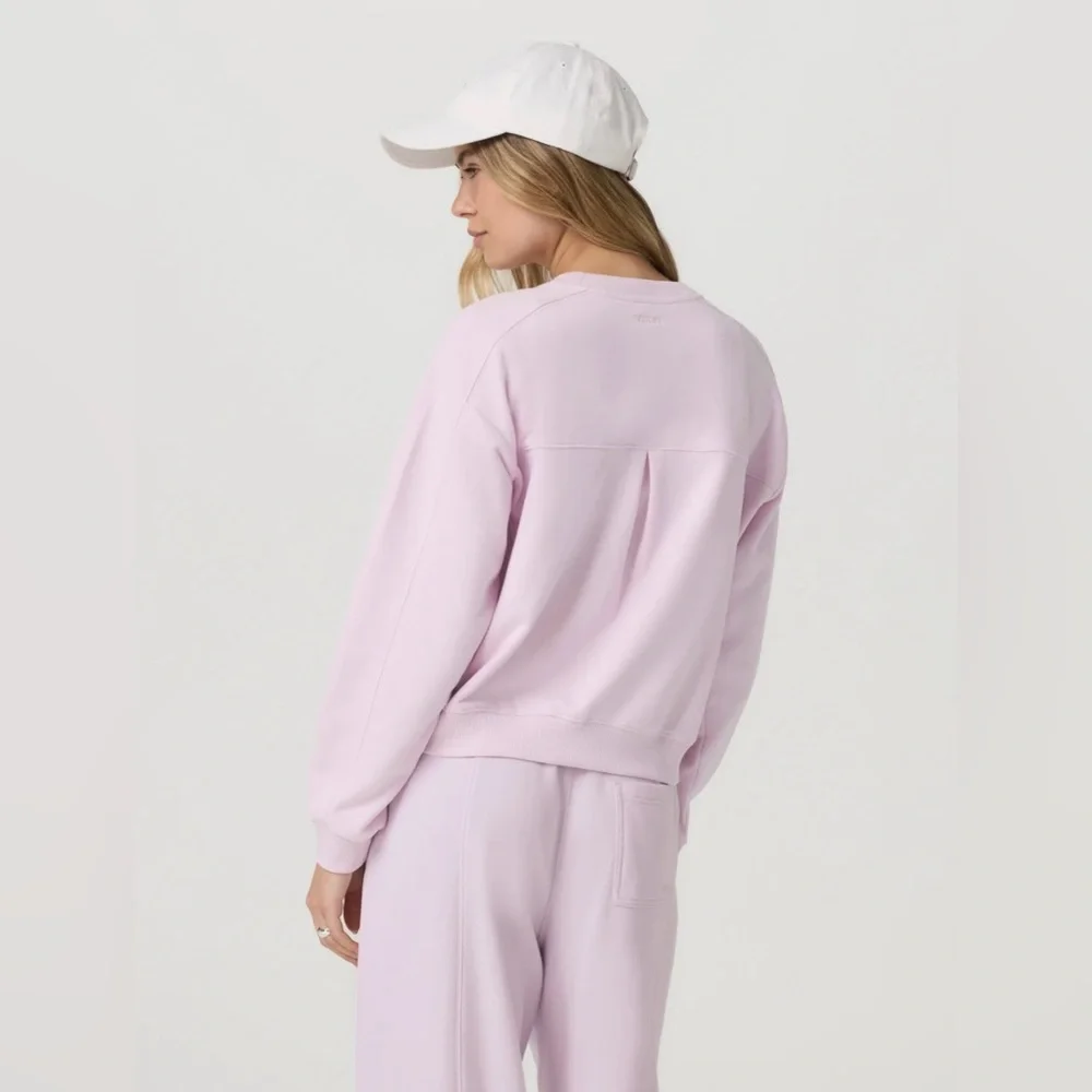 NWT Vuori Sedona Seams Crew Sweatshirt XS $108 Lilac Breeze SOLD OUT - Picture 5 of 9